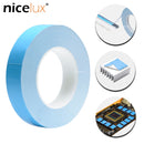 25 Meter/Rolle 8 mm 10 mm 12 mm 20 mm breites Transferband doppelseitiges wärmeleitfähiges Klebeband für Chip-Leiterplatten-LED-Streifen-Kühlkörper