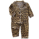 LJW Kinder-Pyjama-Set Baby-Anzug Kinderkleidung Kleinkind Jungen Mädchen Eisseidensatin Oberteile Hosen Set Home Wear Kinder-Pyjama