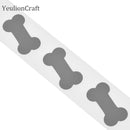 Chzimade 3X100CM Reflective Stickers For Clothing Hot Stamping Foil Heat Transfer Vinyl Film Reflective Tape DIY Iron On Fabric