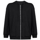 IAMSURE Schmetterlingsmuster Reißverschluss Lässige Lose 90er Hoodies Herbst y2k Mode Langarm Grau Oversize Sweatshirts Für Frauen