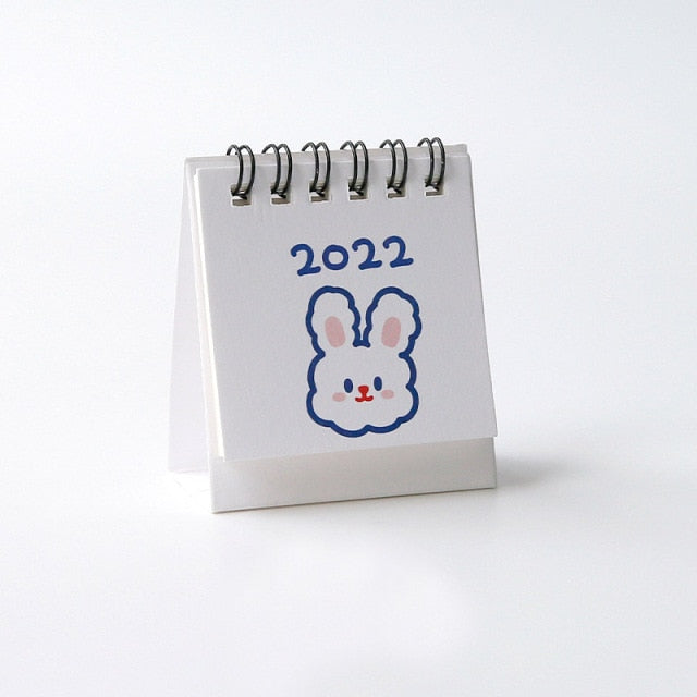 Mohamm 1 STÜCK 2022 Niedlicher Kreativer Mini-Tischkalender Dekoration Schreibwaren Schulbedarf