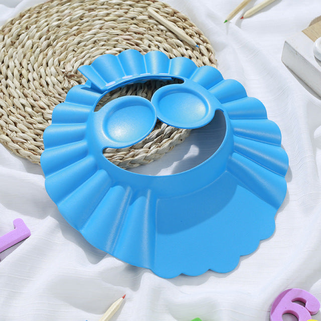 Baby Shower Soft Cap Verstellbarer Haarwaschhut für Kinder Gehörschutz Safe Kinder Shampoo Baden Dusche Schützen Kopfbedeckung