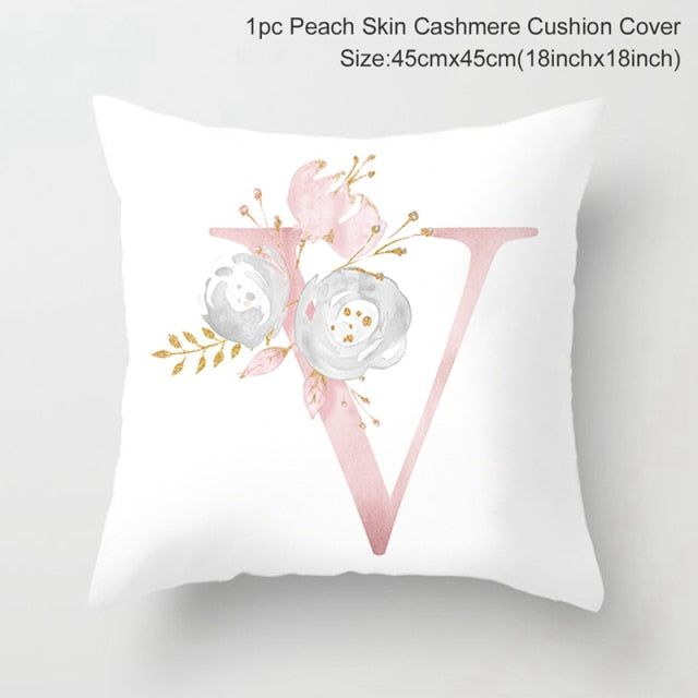 Custom Pink Letter Decorative Cushion Cover Wedding Party Decoration Wedding Decorative Pillow Party Supplies Wedding Ornaments