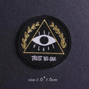 Parche Hippie/Punk, parches bordados para ropa, parches para planchar, parches termoadhesivos para ropa, pegatinas de animales