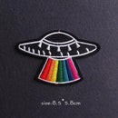 Parche Hippie/Punk, parches bordados para ropa, parches para planchar, parches termoadhesivos para ropa, pegatinas de animales