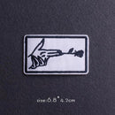 Parche Hippie/Punk, parches bordados para ropa, parches para planchar, parches termoadhesivos para ropa, pegatinas de animales