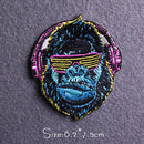 Parche Hippie/Punk, parches bordados para ropa, parches para planchar, parches termoadhesivos para ropa, pegatinas de animales