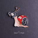 Parche Hippie/Punk, parches bordados para ropa, parches para planchar, parches termoadhesivos para ropa, pegatinas de animales