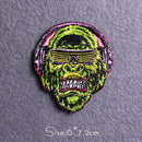 Parche Hippie/Punk, parches bordados para ropa, parches para planchar, parches termoadhesivos para ropa, pegatinas de animales