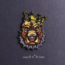 Parche Hippie/Punk, parches bordados para ropa, parches para planchar, parches termoadhesivos para ropa, pegatinas de animales