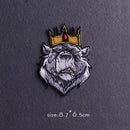 Parche Hippie/Punk, parches bordados para ropa, parches para planchar, parches termoadhesivos para ropa, pegatinas de animales