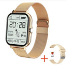 2021 Neue Frauen Smartwatch Männer 1,69 "Farbbildschirm Full Touch Fitness Tracker Männer Anruf Smart Clock Damen für Android IOS + BOX