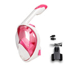 COPOZZ Vollgesichts-Tauchmaske Anti-Fog-Brille mit Kamerahalterung Unterwasser-Weitwinkel-Schnorchel-Schwimmmaske für erwachsene Jugendliche