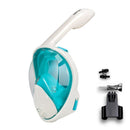 COPOZZ Vollgesichts-Tauchmaske Anti-Fog-Brille mit Kamerahalterung Unterwasser-Weitwinkel-Schnorchel-Schwimmmaske für erwachsene Jugendliche