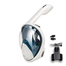 COPOZZ Vollgesichts-Tauchmaske Anti-Fog-Brille mit Kamerahalterung Unterwasser-Weitwinkel-Schnorchel-Schwimmmaske für erwachsene Jugendliche