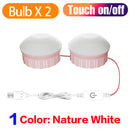 Luz LED para espejo de tocador, luz de tocador de maquillaje USB, bombilla cosmética de Hollywood, lámpara LED regulable para espejo de pared, tocador de baño