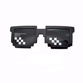 CellDeal hombres mujeres 8 bits codificación Pixel Thug Life mosaico gafas de sol de moda Cool Super Party divertido Vintage tonos gafas