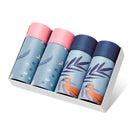 4 teile/los Mens Unterwäsche Boxer Baumwolle Mode Gedruckt Männer Unterhose Boxershorts Männlichen Schlüpfer Beutel Vetement Homme