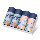 4 teile/los Mens Unterwäsche Boxer Baumwolle Mode Gedruckt Männer Unterhose Boxershorts Männlichen Schlüpfer Beutel Vetement Homme