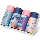 4 teile/los Mens Unterwäsche Boxer Baumwolle Mode Gedruckt Männer Unterhose Boxershorts Männlichen Schlüpfer Beutel Vetement Homme