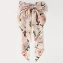 Neue Frauen große Schleife Haarnadel Sommer Chiffon großen Bowknot Fleck Schleife Haarspangen Frauen einfarbig Pferdeschwanz Clip Haarschmuck