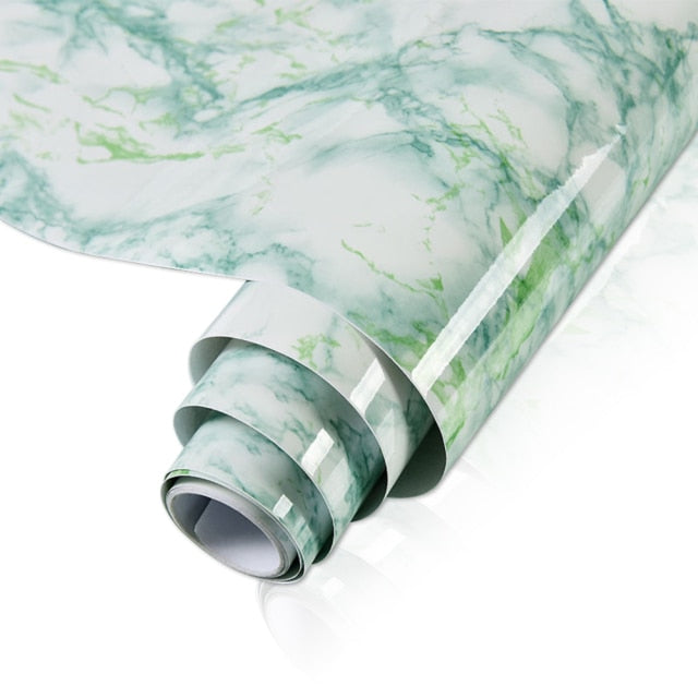 Papel pintado de PVC autoadhesivo de mármol de 50 colores, pegatinas de renovación de escritorio impermeables para armarios de cocina y Peel And Stick para sala de estar