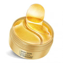 60 piezas de caviar dorado hidratante cristal colágeno máscara de ojos antiarrugas antienvejecimiento parche para el cuidado de la piel diluir líneas finas máscara TSLM1