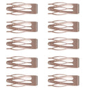 10 Stück Doppelgriff-Haarspangen Metall-Schnappspangen Haarstyling-Werkzeuge für Frauen Mädchen Haarseitenklemmen rutschfeste Haarspangen