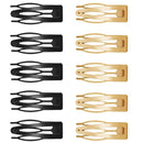 10 Stück Doppelgriff-Haarspangen Metall-Schnappspangen Haarstyling-Werkzeuge für Frauen Mädchen Haarseitenklemmen rutschfeste Haarspangen