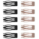 10 Stück Doppelgriff-Haarspangen Metall-Schnappspangen Haarstyling-Werkzeuge für Frauen Mädchen Haarseitenklemmen rutschfeste Haarspangen