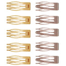 10 Stück Doppelgriff-Haarspangen Metall-Schnappspangen Haarstyling-Werkzeuge für Frauen Mädchen Haarseitenklemmen rutschfeste Haarspangen