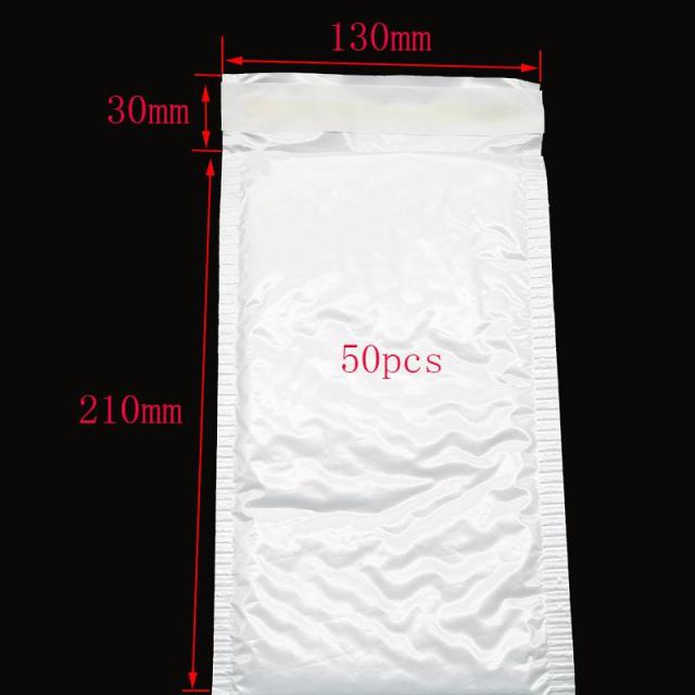 Bulk 50 Shockproof White Foam Envelope Bag Self-sealing Padded Mail Bubble Bag Envelope Shipping Office Packaging Parcel