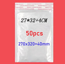 Bulk 50 stoßfester weißer Schaumstoff-Umschlagbeutel, selbstdichtender, gepolsterter Post-Blasenbeutel, Umschlag, Versand, Büroverpackung, Paket