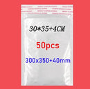 Bulk 50 stoßfester weißer Schaumstoff-Umschlagbeutel, selbstdichtender, gepolsterter Post-Blasenbeutel, Umschlag, Versand, Büroverpackung, Paket