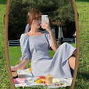 Chiffon-Frauen kleiden Sommer 2021 neues langes Boho-Kleid 3027#