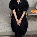 Frauen V-Ausschnitt Sommer langes Chiffonkleid 5123#