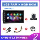 Podofo 2 din Autoradio 2.5D GPS Android Multimedia Player Universal 7" Audio Navigation für Volkswagen Nissan Hyundai Kia Toyota