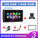 Podofo 2 din Autoradio 2.5D GPS Android Multimedia Player Universal 7" Audio Navigation für Volkswagen Nissan Hyundai Kia Toyota