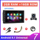 Podofo 2 din Autoradio 2.5D GPS Android Multimedia Player Universal 7" Audio Navigation für Volkswagen Nissan Hyundai Kia Toyota