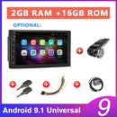 Podofo 2 din Autoradio 2.5D GPS Android Multimedia Player Universal 7" Audio Navigation für Volkswagen Nissan Hyundai Kia Toyota