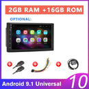 Podofo 2 din Autoradio 2.5D GPS Android Multimedia Player Universal 7" Audio Navigation für Volkswagen Nissan Hyundai Kia Toyota