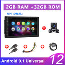 Podofo 2 din Autoradio 2.5D GPS Android Multimedia Player Universal 7" Audio Navigation für Volkswagen Nissan Hyundai Kia Toyota