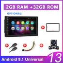 Podofo 2 din Autoradio 2.5D GPS Android Multimedia Player Universal 7" Audio Navigation für Volkswagen Nissan Hyundai Kia Toyota