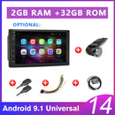 Podofo 2 din Autoradio 2.5D GPS Android Multimedia Player Universal 7" Audio Navigation für Volkswagen Nissan Hyundai Kia Toyota