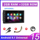 Podofo 2 din Autoradio 2.5D GPS Android Multimedia Player Universal 7" Audio Navigation für Volkswagen Nissan Hyundai Kia Toyota