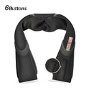 U-Form elektrisches Shiatsu-Körper-Schulter-Nacken-Massagegerät Rücken-Infrarot-4D-Knetmassage-Schal-Auto-Haus Bestes Geschenk HealthCare