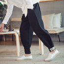 Pantalones informales para hombre, ropa holgada grande para hombre, estilo chino, Otoño Invierno, nuevos pantalones tradicionales, pantalones tipo Kimono para hombre