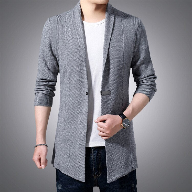 Autumn 2021 New Men's Knitwear, Chinese Style, Personality and Handsome, Outer Wear Cardigan Sweater Jacket, Men's Hanfu
