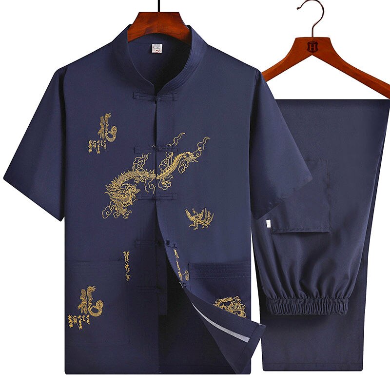Tang summer short sleeve men's suit