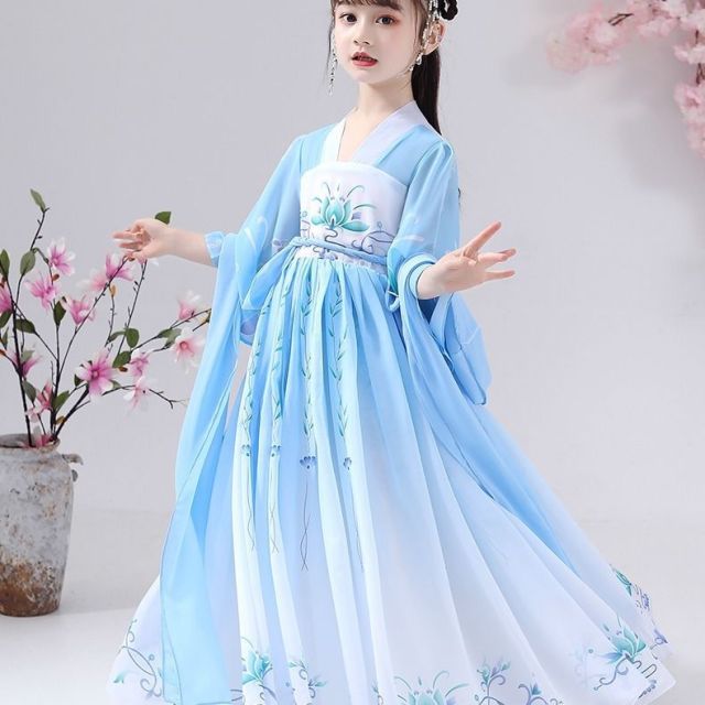 Little Girl Super Fairy Rock, Period Dress, Tang-Anzug im chinesischen Stil für Mädchen, Hanfu für Mädchen